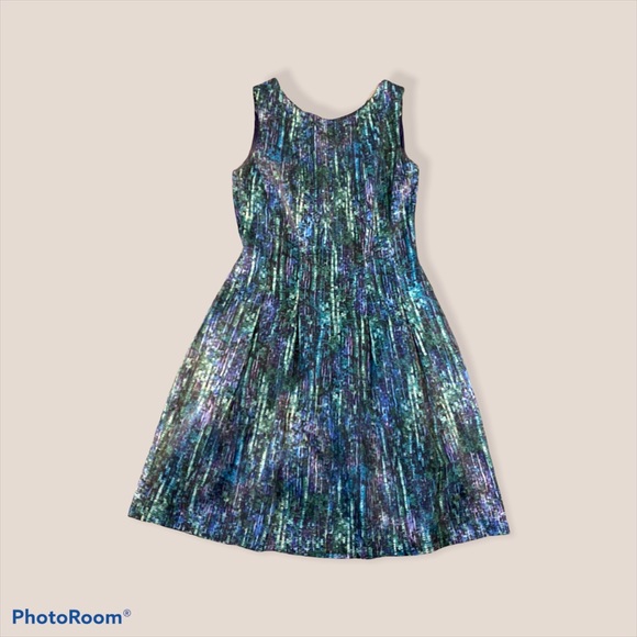 Zara Blue Fit & Flare Cocktail Dress – Size S - Picture 5 of 14